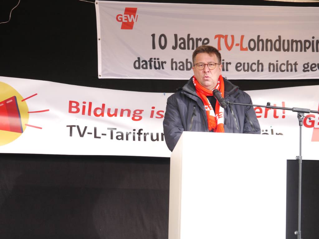 <br/>Klaus-Peter Hammer, Vorsitzender der GEW Rheinland-Pfalz